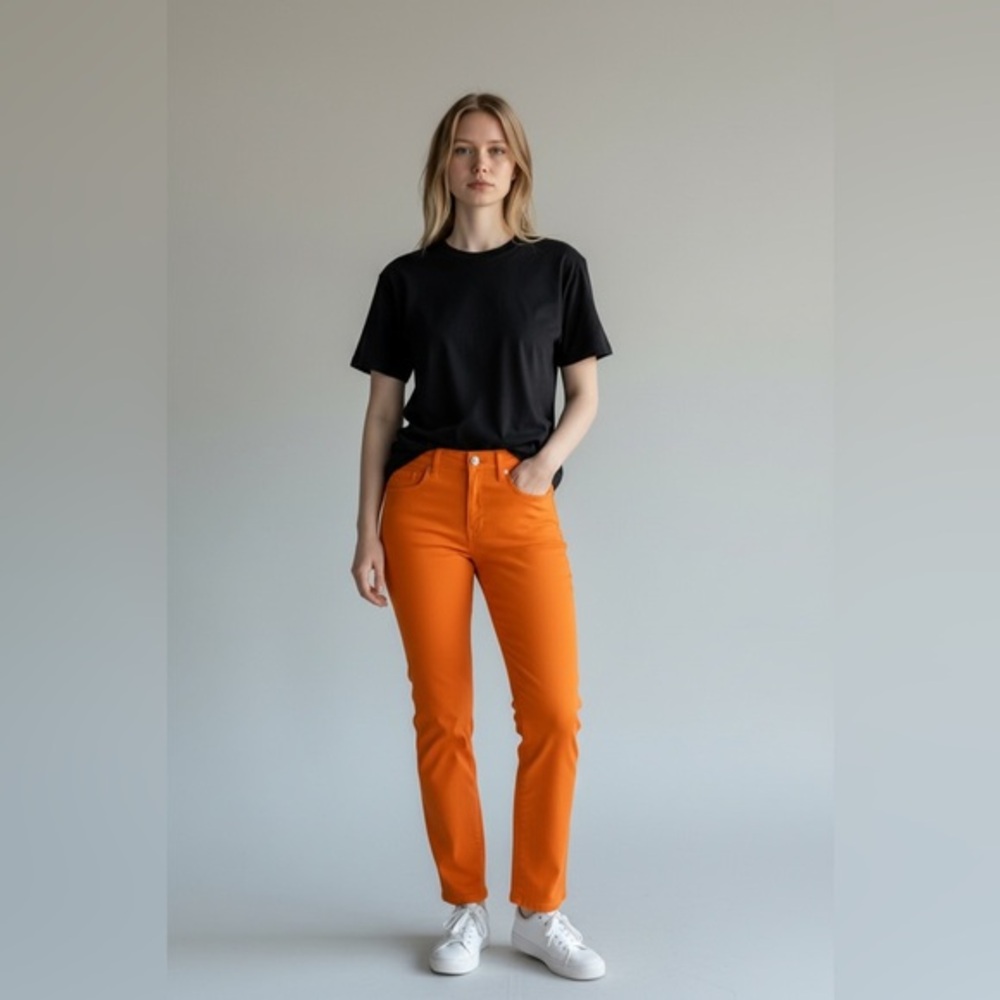 SoCa St John Bright Orange Jeans Size 10